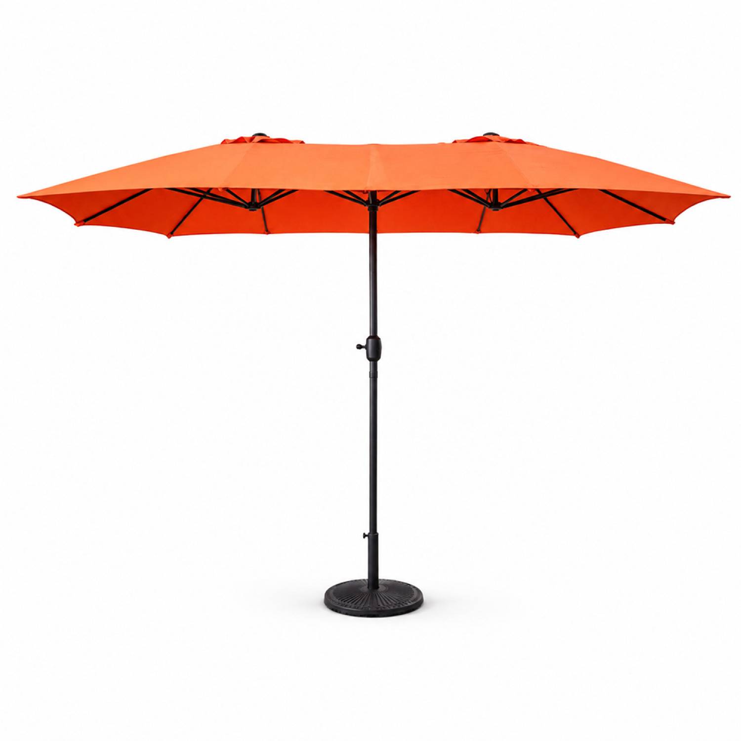 Concept Usine - Parasol rectangulaire double 27x46m terracotta VENICE - Image 1
