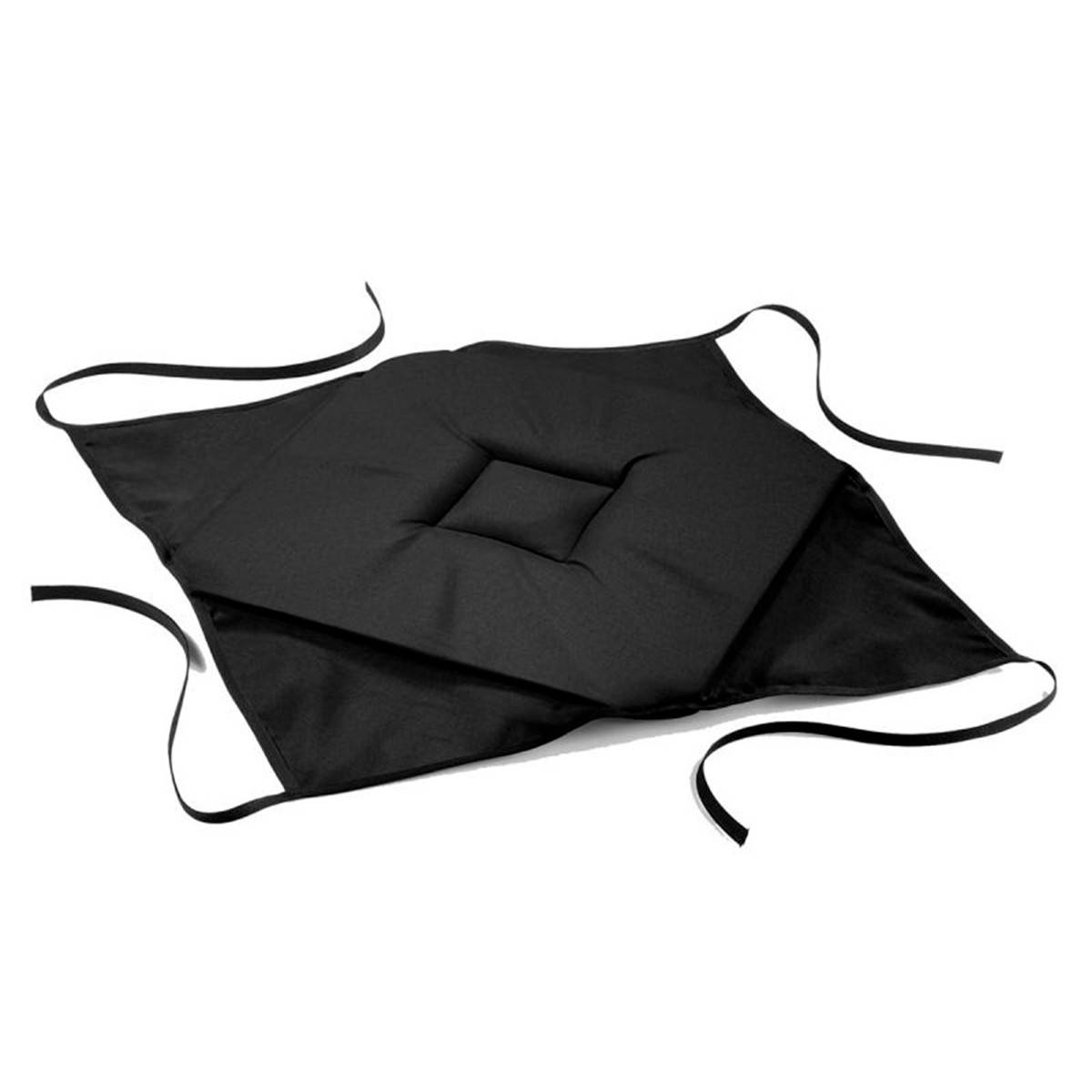 Galette de Chaise "Essentiel" 40x40cm Noir - Image 1