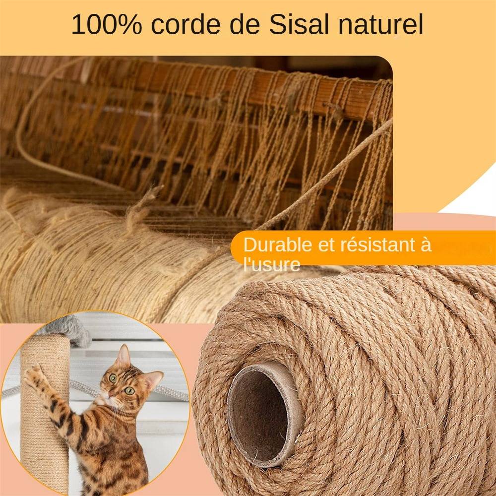 Corde De Sisal Pour Arbre à Chat - Remplacement Pour Griffoir