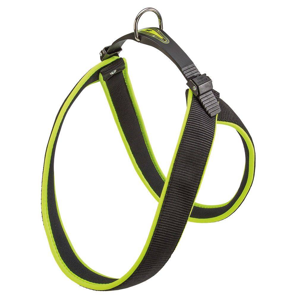 Ferplast - Ferplast Harnais ergonomique pour chiens AGILA FLUO 2, ajustement parfait, fermeture pratique avec lacet, rembourrage souple, A=B 36÷42 cm 15 mm Vert - Imagen 1