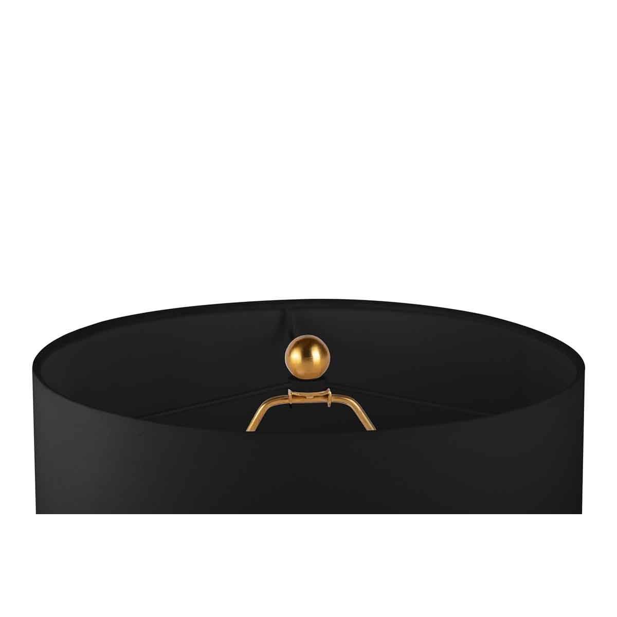 Paris Prix - Lampadaire Rond Design "Ceres" 127cm Noir & Or - Image 2