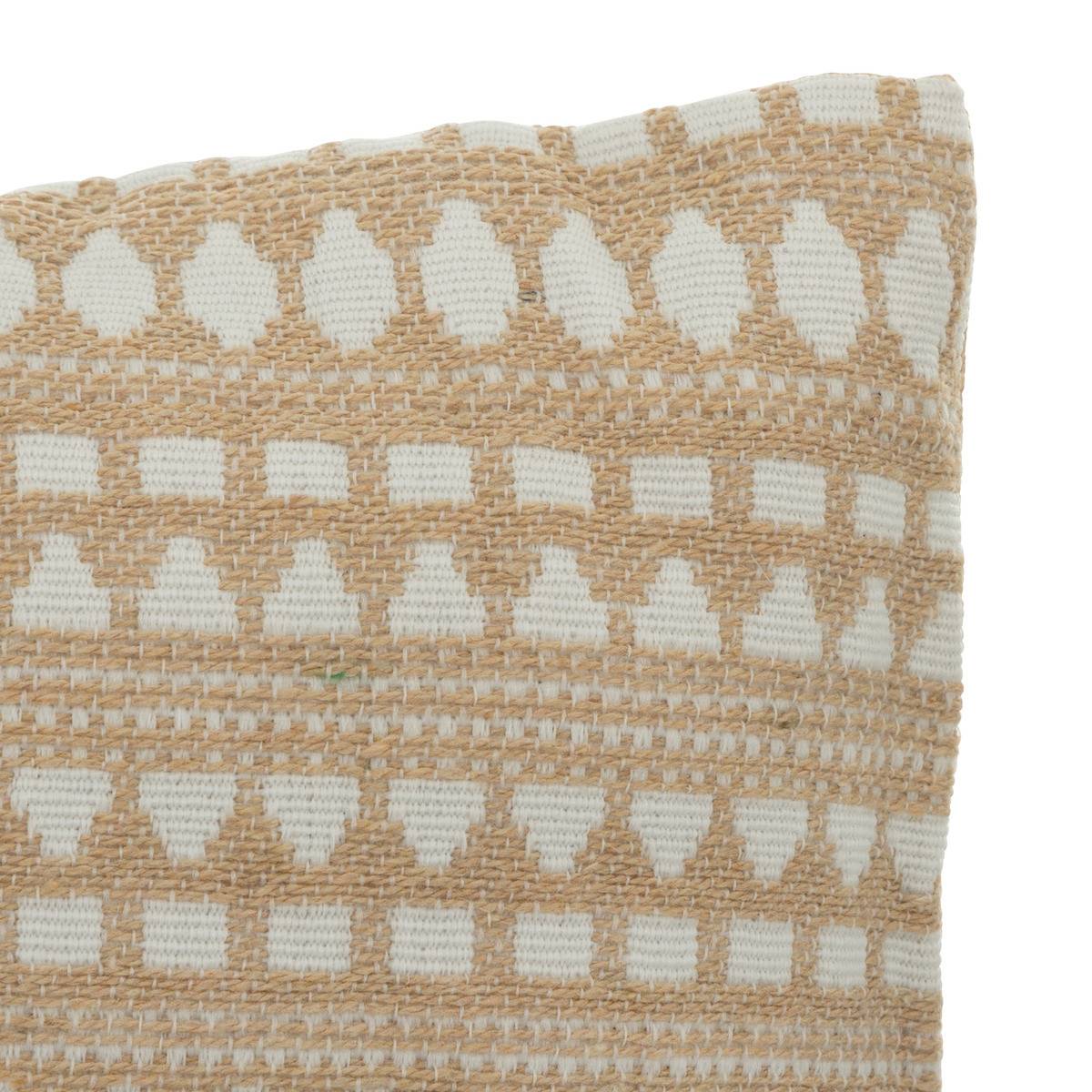 Coussin décoratif Beige Lin Jacquard 30 x 50 cm - Imagen 2