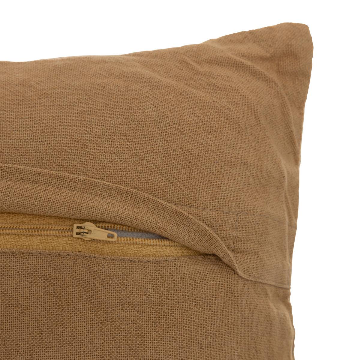 Coussin décoratif Beige Lin Jacquard 30 x 50 cm - Imagen 3