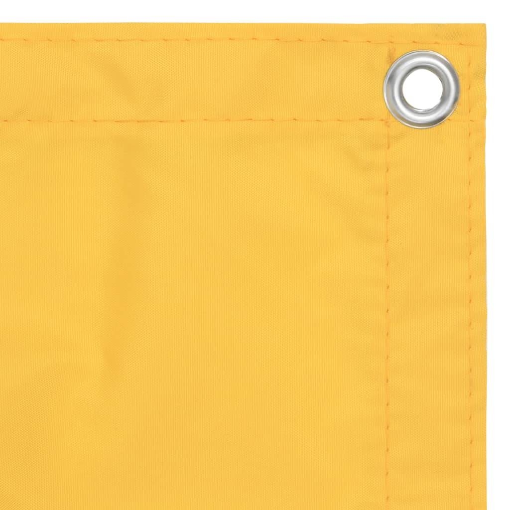 Helloshop26 - Écran de balcon brise pare vue protection confidentialité 75 x 300 cm tissu oxford jaune - Imagen 3