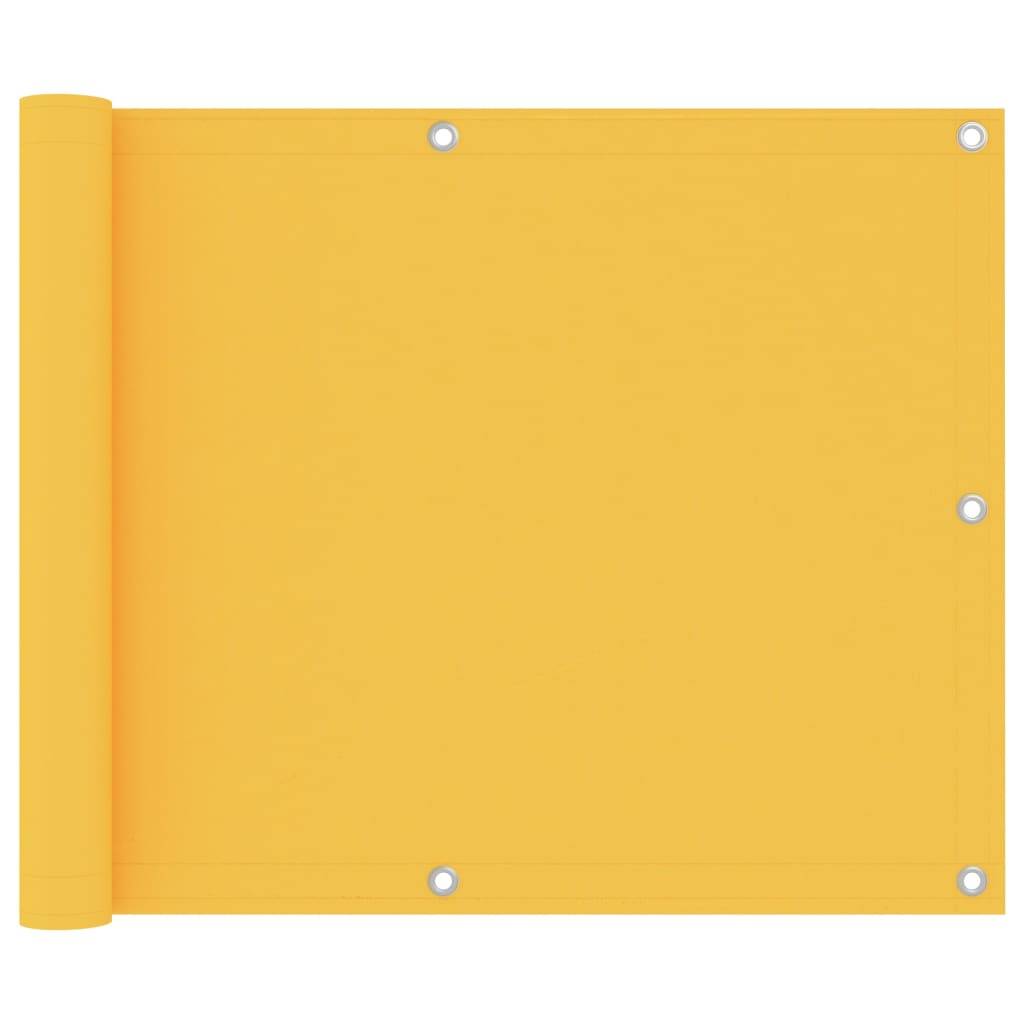 Helloshop26 - Écran de balcon brise pare vue protection confidentialité 75 x 300 cm tissu oxford jaune - Imagen 1