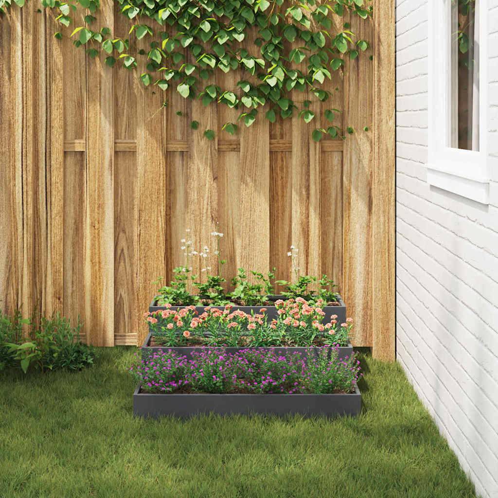 ComfortXL - Jardinière Carrée Acier Potager Surélevé Jardin Anthracite 90cm – ComfortXL Outdoor Living - Image 4