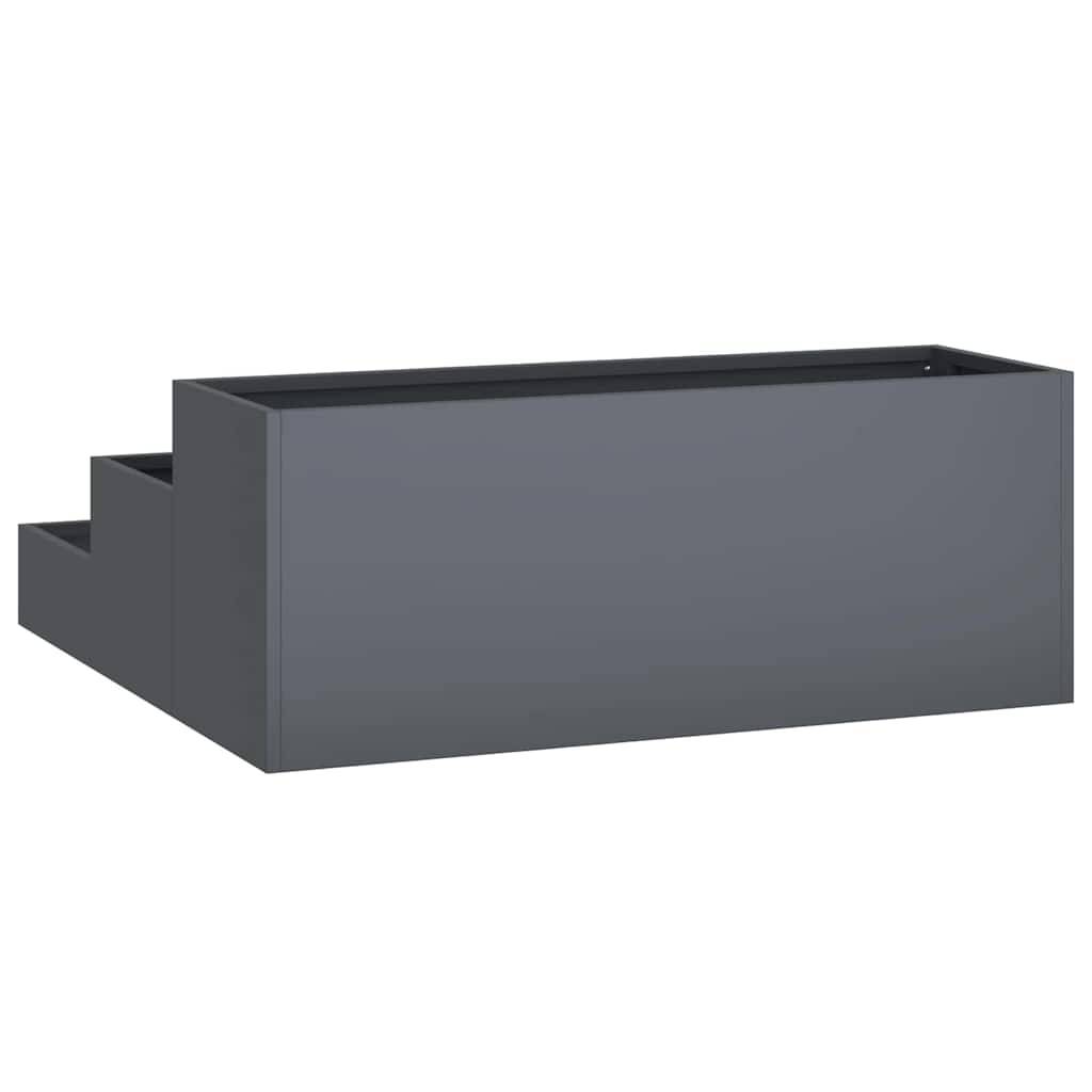 ComfortXL - Jardinière Carrée Acier Potager Surélevé Jardin Anthracite 90cm – ComfortXL Outdoor Living - Image 5