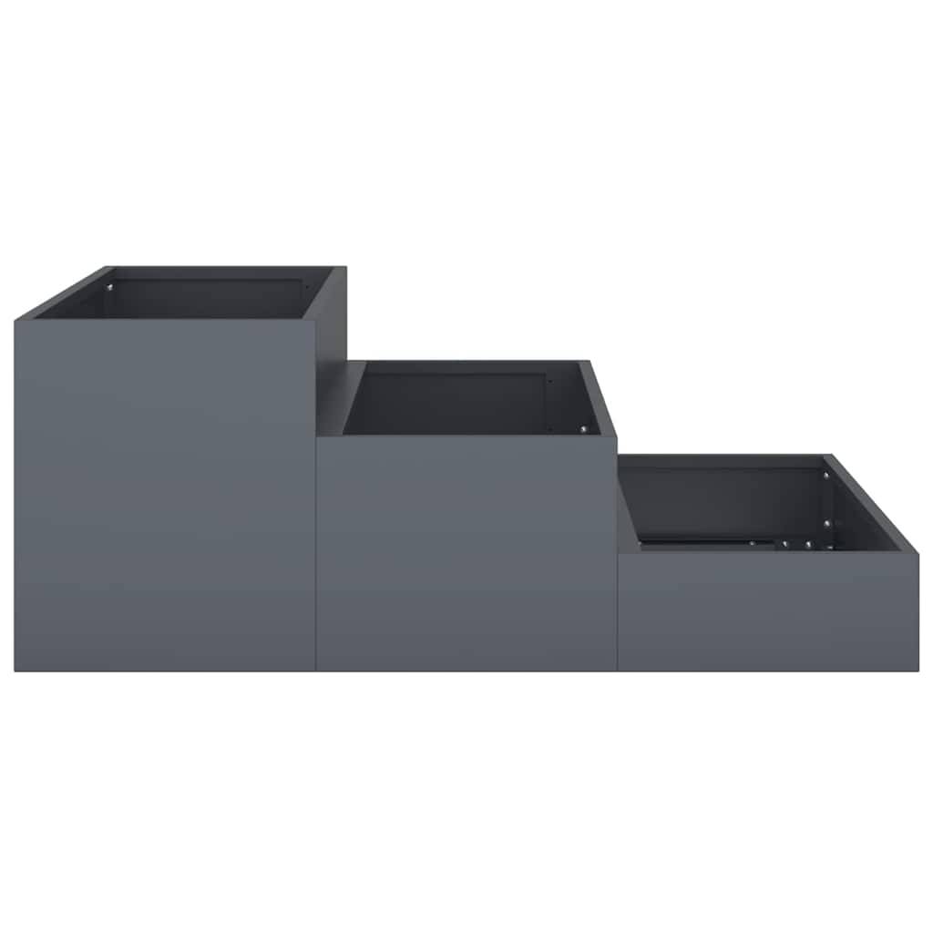ComfortXL - Jardinière Carrée Acier Potager Surélevé Jardin Anthracite 90cm – ComfortXL Outdoor Living - Image 7