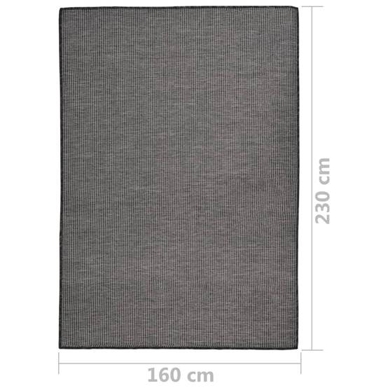 Grand Tapis d'Extérieur Tissage Plat en Polypropylène Anti-UV pour Salon de Jardin Gris 160x230 cm – ComfortXL Outdoor Living - Image 6