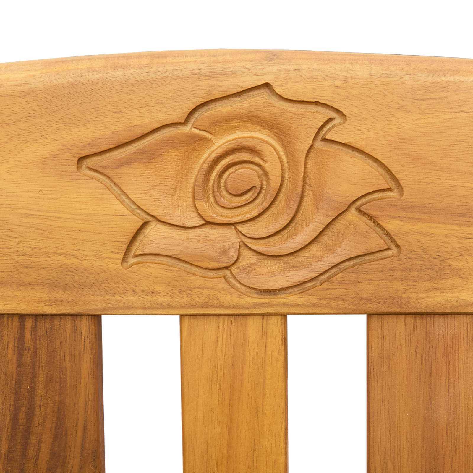 PANGIVO - Banc de jardin bois d'acacia naturel 68.5 x 46 x 82.5 cm, Poids:21.2kg - PANGIVO - Image 7