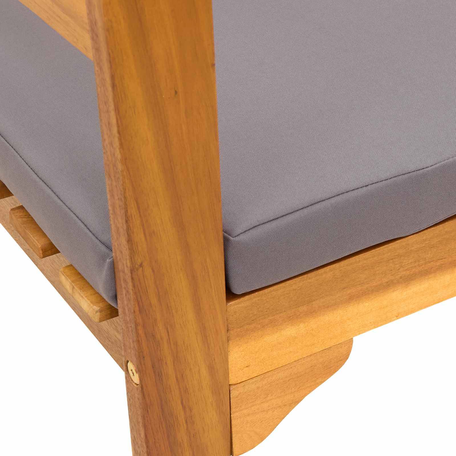 PANGIVO - Banc de jardin bois d'acacia naturel 68.5 x 46 x 82.5 cm, Poids:21.2kg - PANGIVO - Image 8