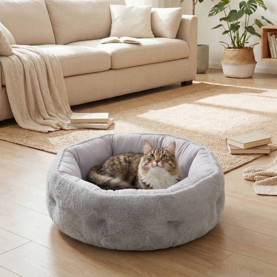 Lit réversible pour chat, lit d'intérieur pour petit chien - Image 3