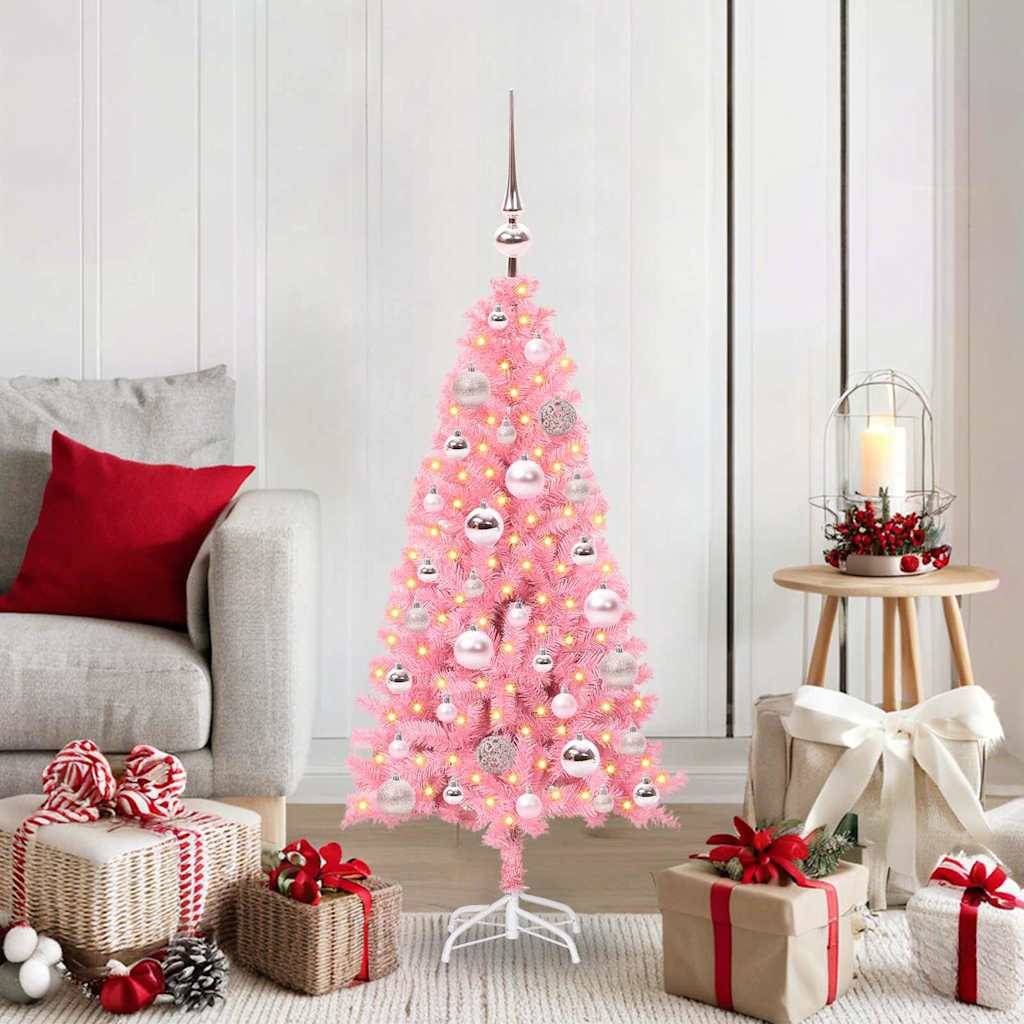 Vidaxl - Sapin de Noël Rose 120 cm PVC vidaXL 3396409