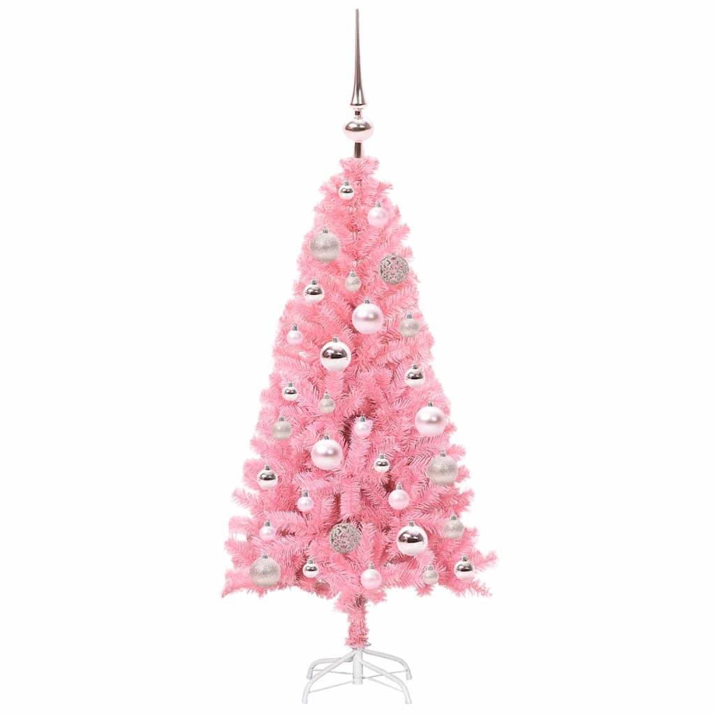 Vidaxl - Sapin de Noël Rose 120 cm PVC vidaXL 3396409 - Image 5