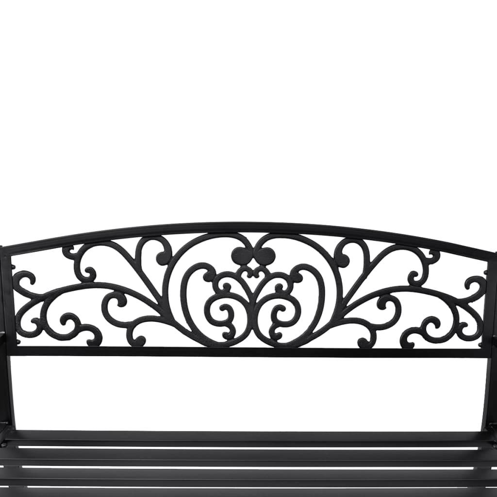 Vidaxl - banc de jardin 127 cm fonte noir vidaXL 42168 - Imagen 4