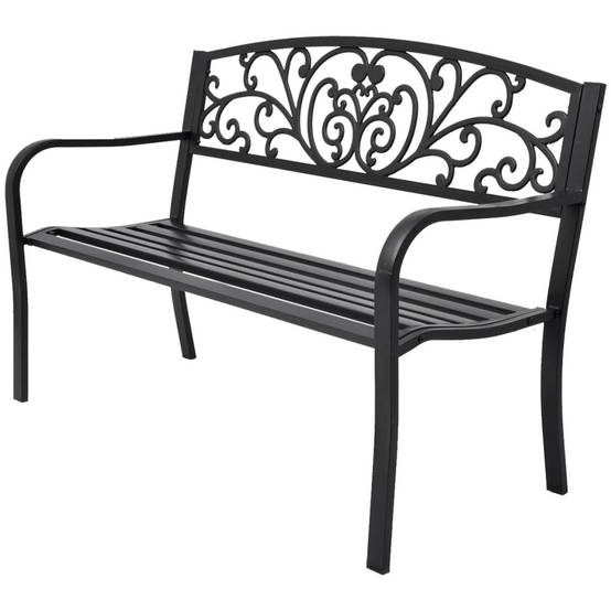 Vidaxl - banc de jardin 127 cm fonte noir vidaXL 42168 - Imagen 1