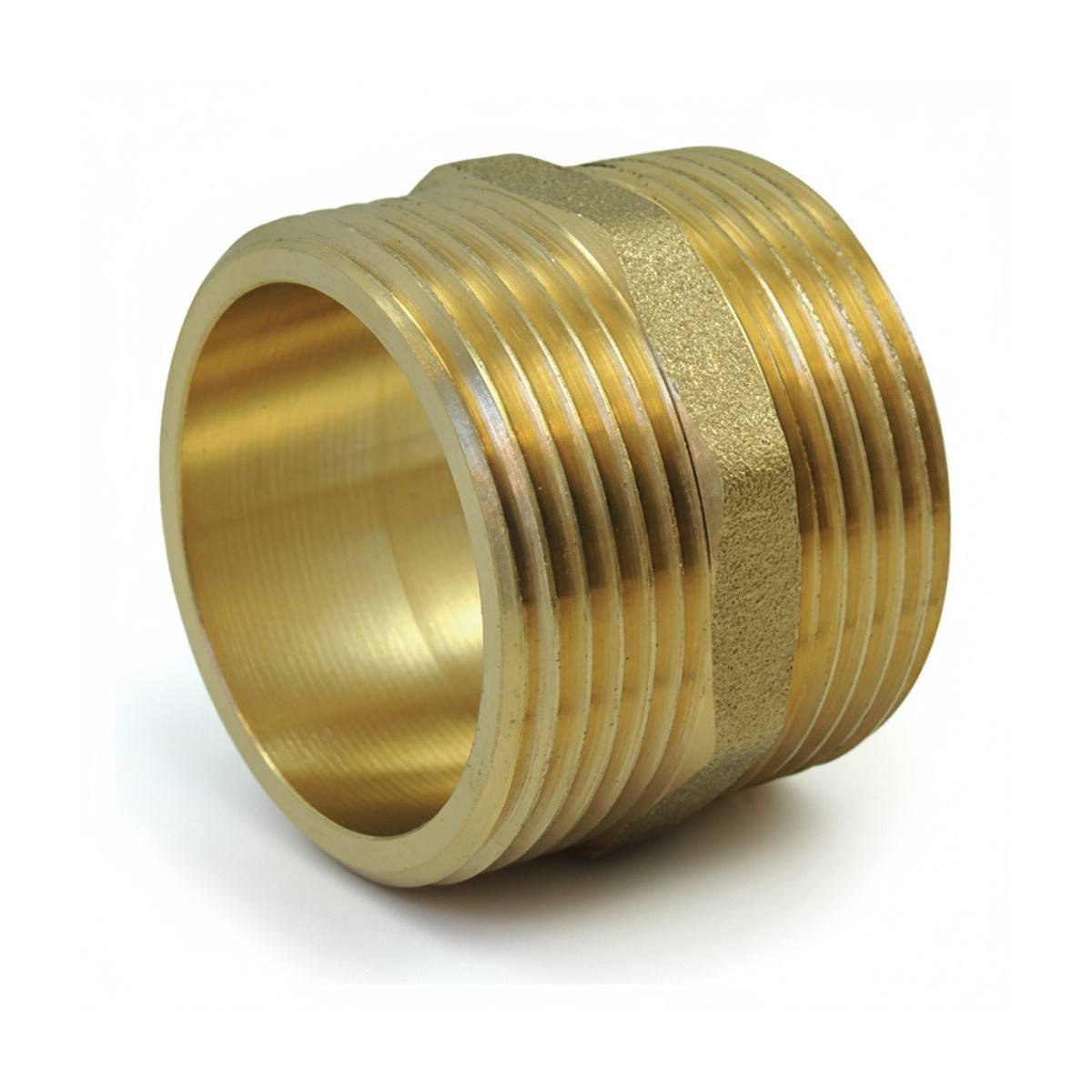 Multitanks - Mamelon Égal Laiton Mâle/Mâle PN16 - Raccord Filetage Gaz pour Plomberie - 1''1/4 - Imagen 1