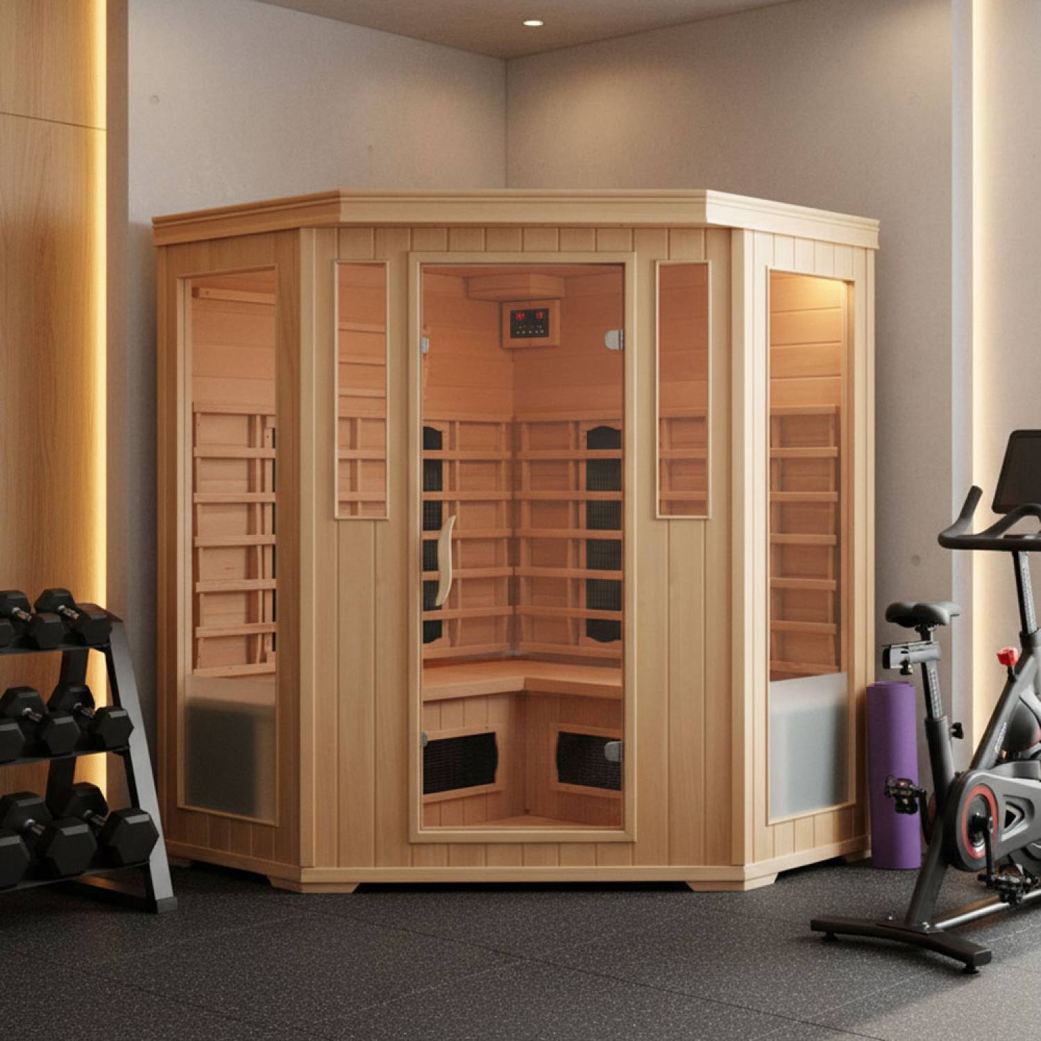 Concept Usine - Cabine de sauna luxe infrarouge 3-4 places NARVIK - Image 3