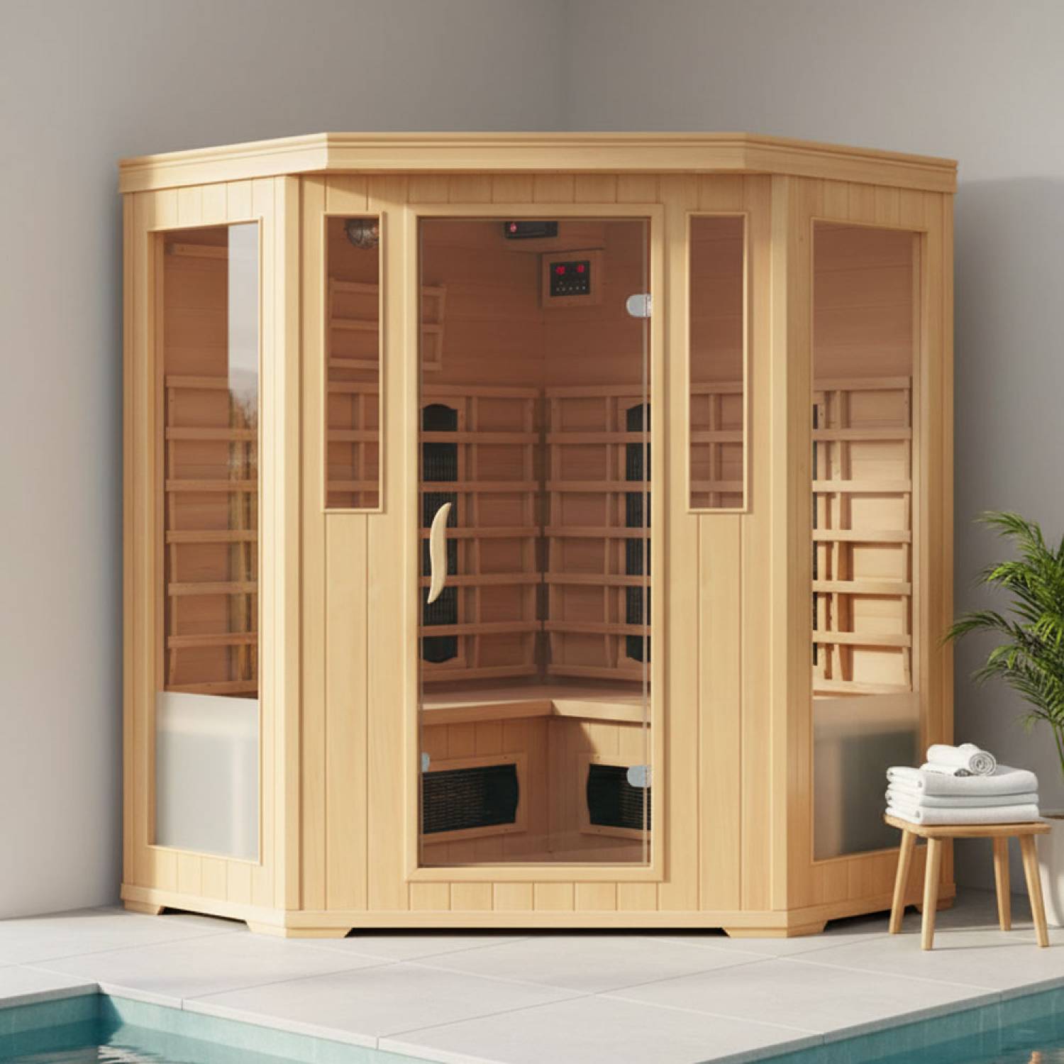 Concept Usine - Cabine de sauna luxe infrarouge 3-4 places NARVIK - Image 2