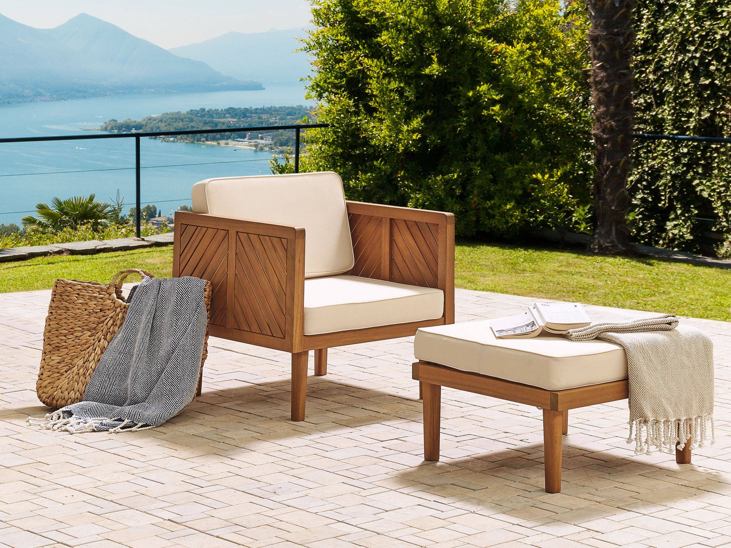 Beliani - Chaise de jardin Acacia Marron BARATTI - Beliani - Imagen 1