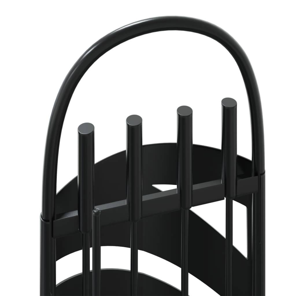 Set Serviteur de Cheminée Acier 5 Pièces pour Foyer Entretien du Feu 66 cm Noir - ComfortXL Outdoor Living - Image 7
