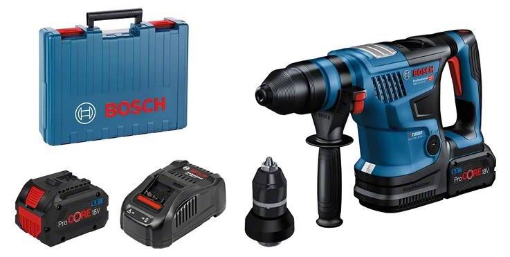 Bosch - Perforateur 18V SDS Plus Biturbo GBH 18V-34 CF 5,8J + 2 batteries Procore 5,5Ah + chargeur + coffret standard - BOSCH - 0611914003 - Imagen 1