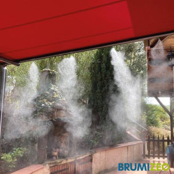 brumisateur de terrasse - haute pression - nan'eau - pack 10 buses - tube noir - brumizeo - Image 7