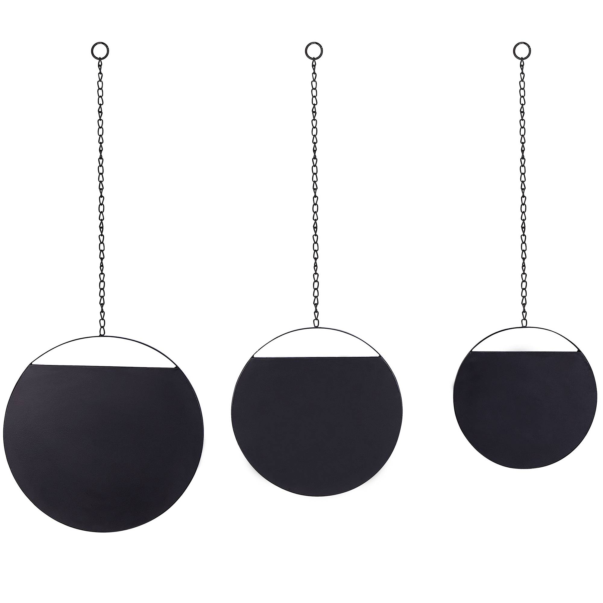 Beliani - Miroir Métal Noir ODOS - 24x1x69- Beliani - Image 4