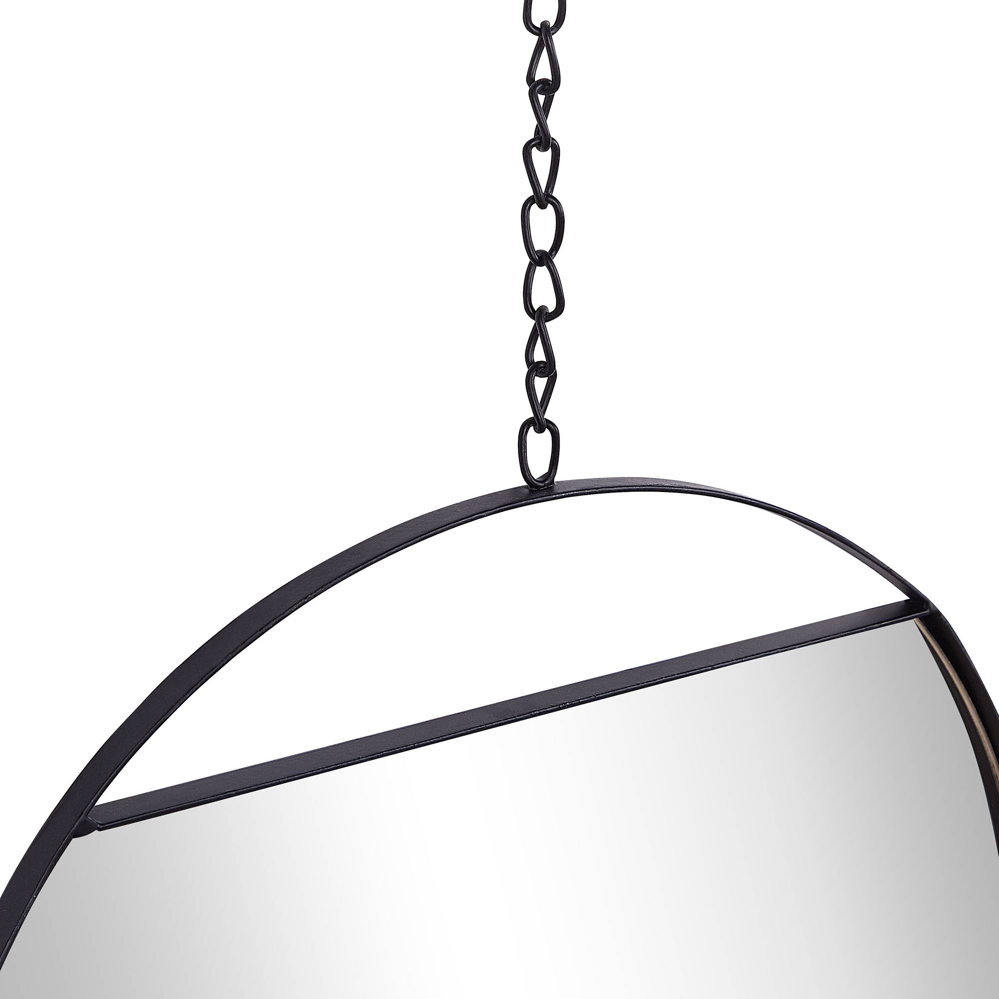Beliani - Miroir Métal Noir ODOS - 24x1x69- Beliani - Image 5