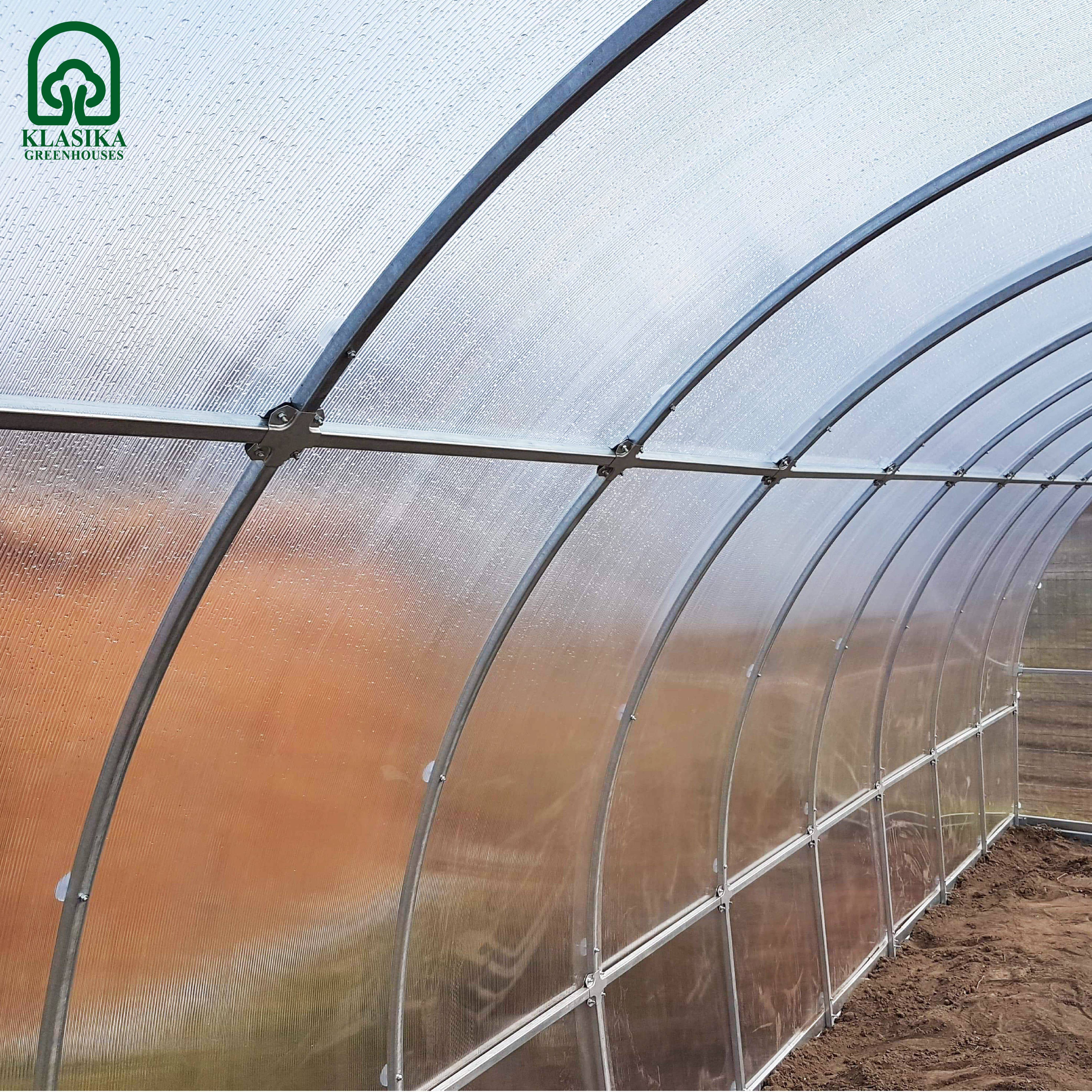 KLASIKA GREENHOUSES - Serre KLASIKA TUBE 3 x 8 m (24 m²), 4 mm avec revêtement en polycarbonate - Image 7