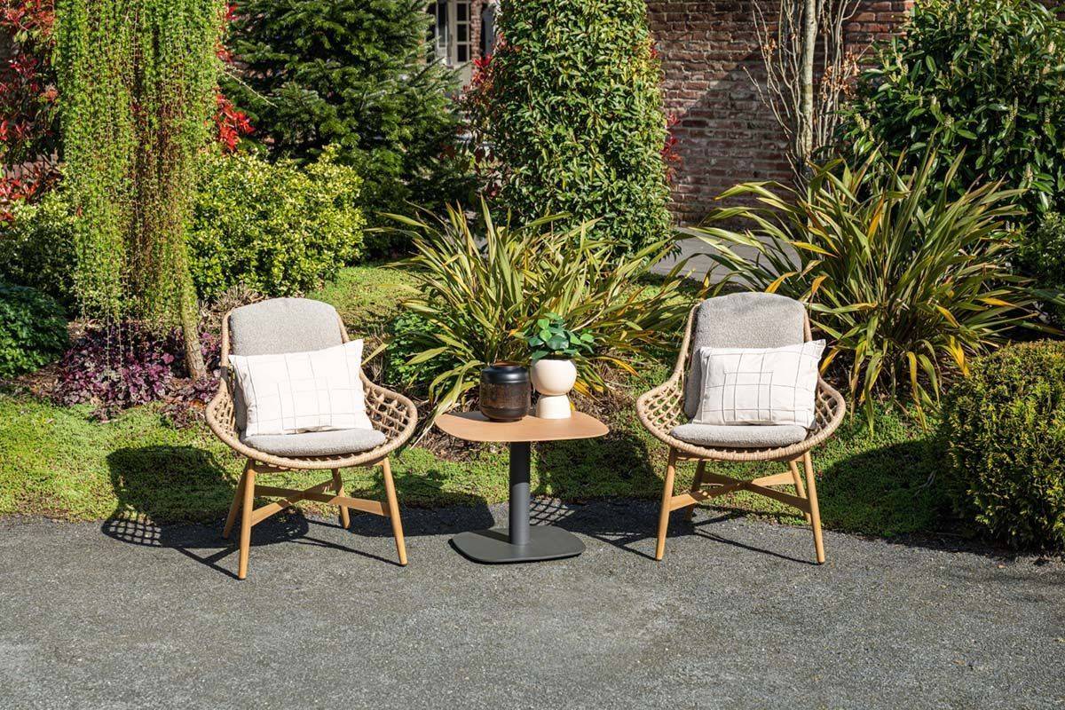 Garden Impressions - Chaise de jardin Castello - alu teak look - Imagen 6