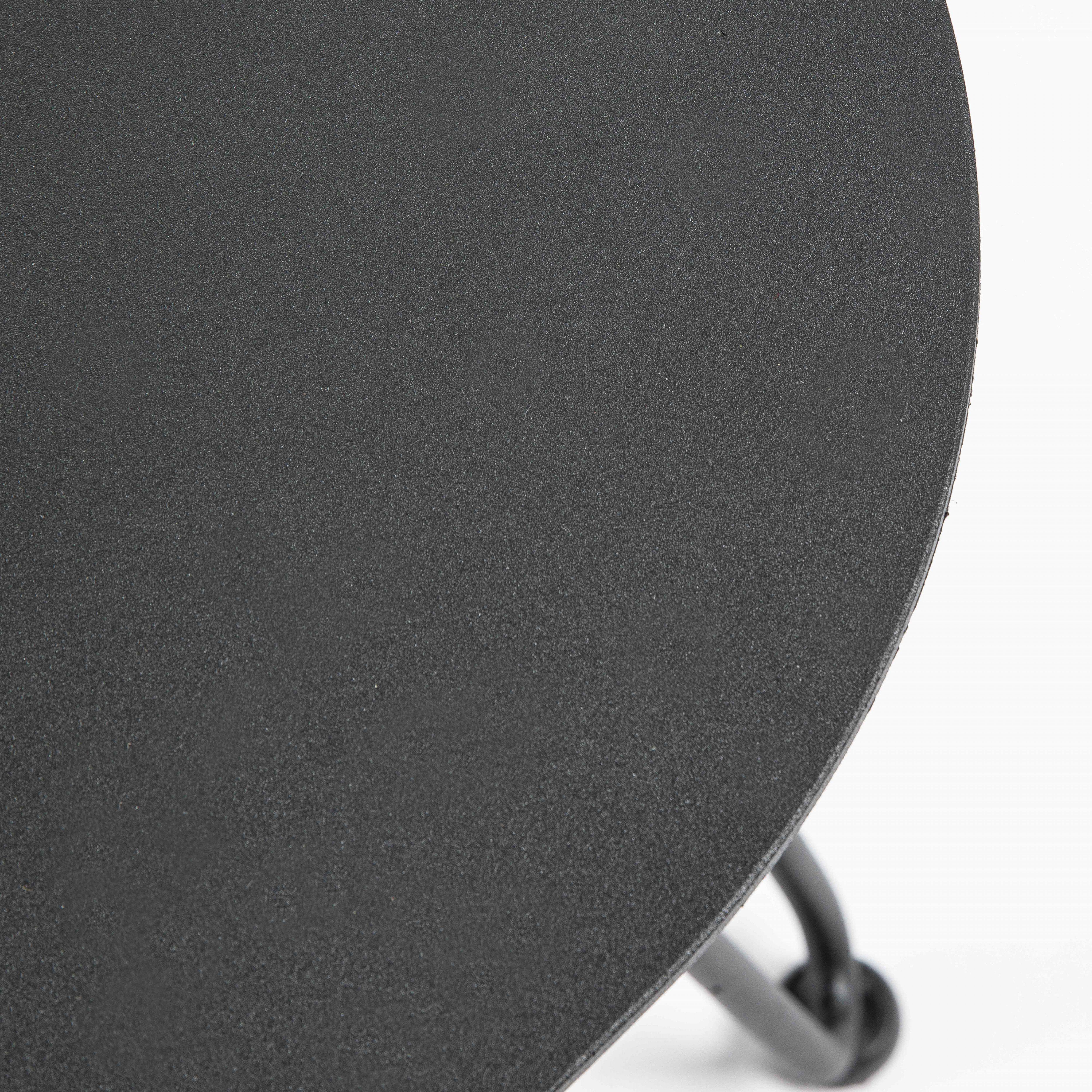 Oviala - Table basse de jardin triangulaire en aluminium noir Atoll - Oviala - Imagen 3
