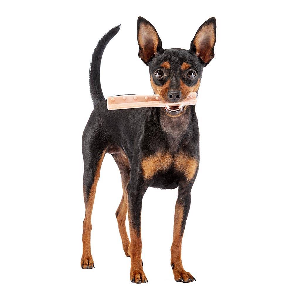 Ferplast - Ferplast GOODBITE NATURAL HELIX M jouet os à hélice pour l'hygiène dentaire, saveur de jambon, chien moyen-grande (7-25 Kg), naturel, 2 pièces de 23g - Imagen 3