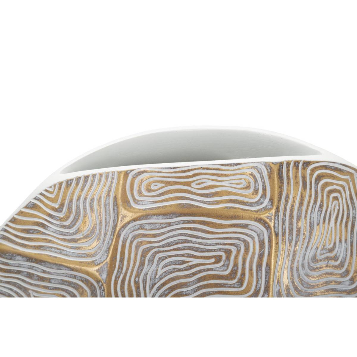 Vase Design en Résine "Elips" 36cm Or - Image 5
