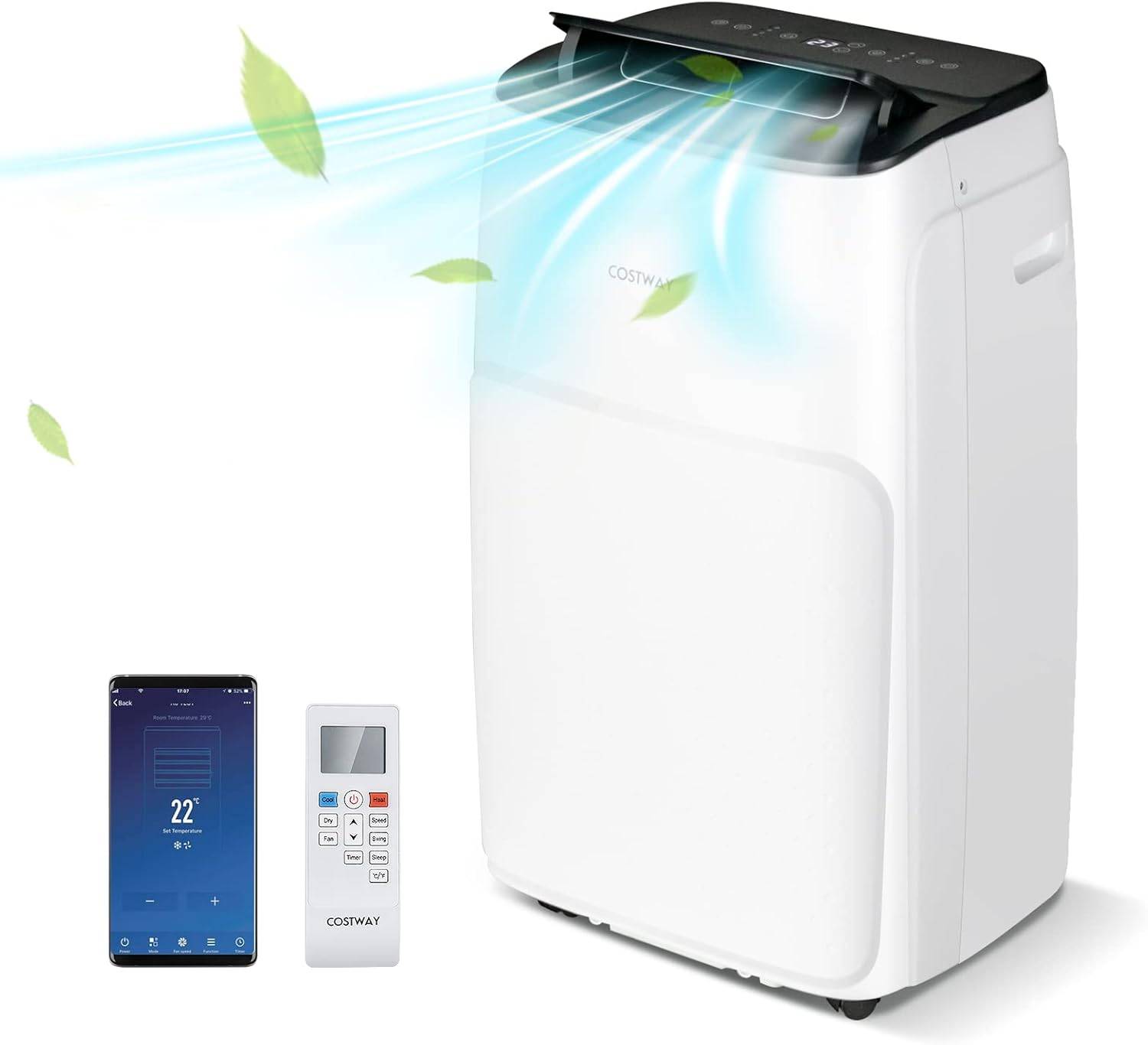 Climatiseur Mobile Silencieux 4 en 1 - 14000BTU [Classe Energétique A] - Image 1