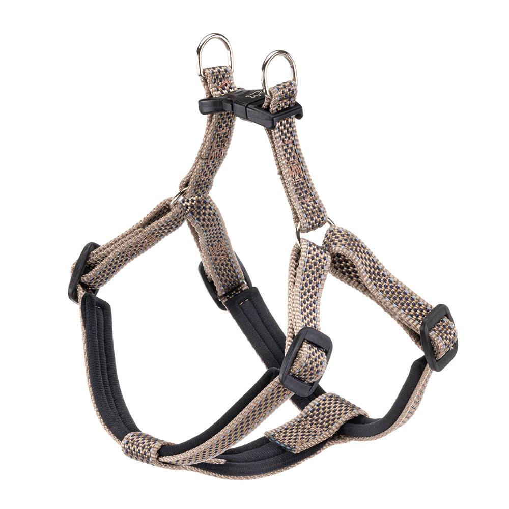Ferplast - Harnais pour Chiens Taille Moyenne Réfléchissant DAYTONA DELUXE MEDIUM, Rembourré, Marron-Noir - Imagen 1