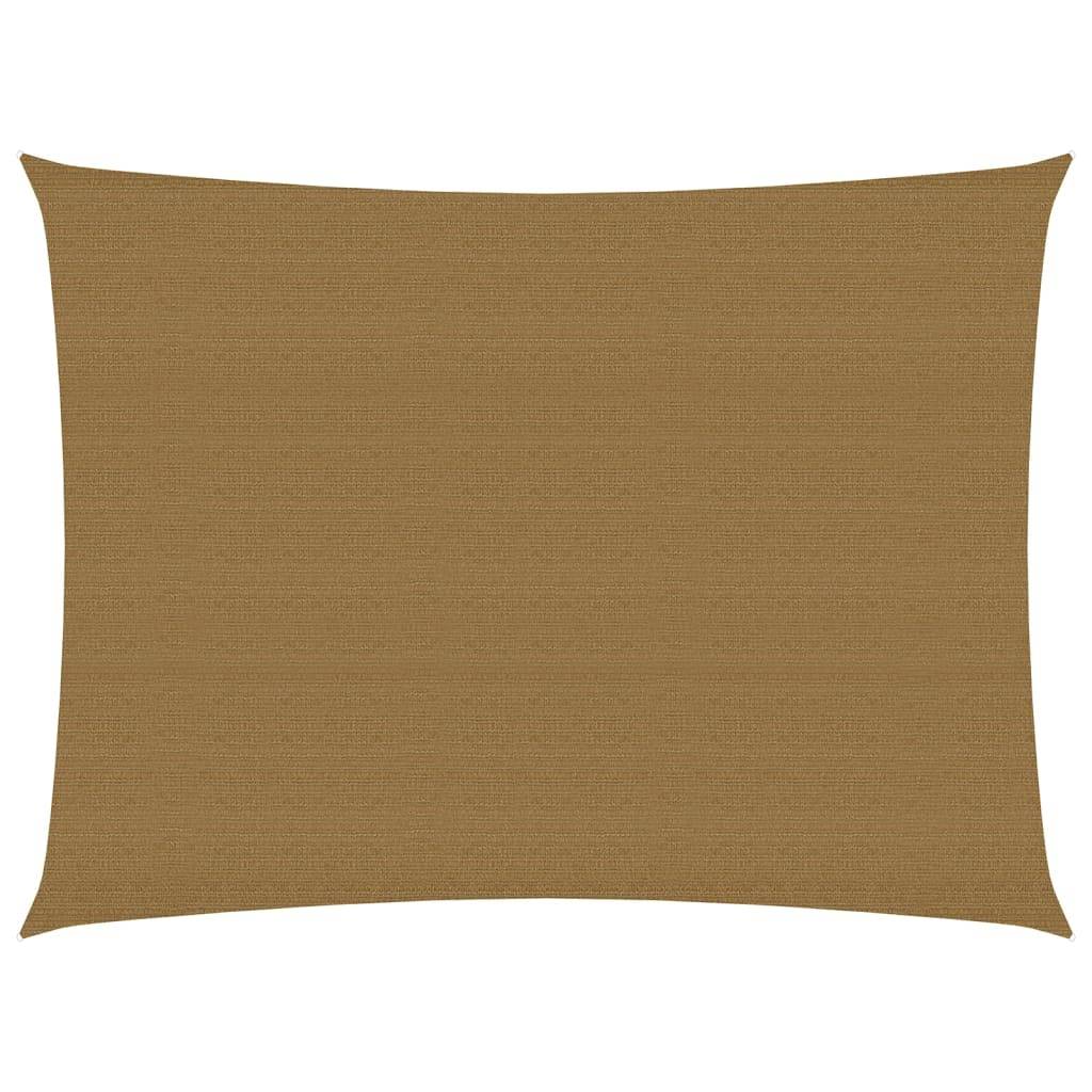 Helloshop26 - Voile d'ombrage 160 g/m² taupe 2 x 3,5 m PEHD - Imagen 1