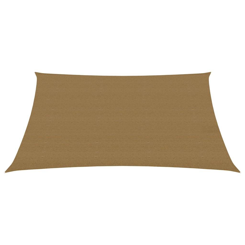 Helloshop26 - Voile d'ombrage 160 g/m² taupe 2 x 3,5 m PEHD - Imagen 2
