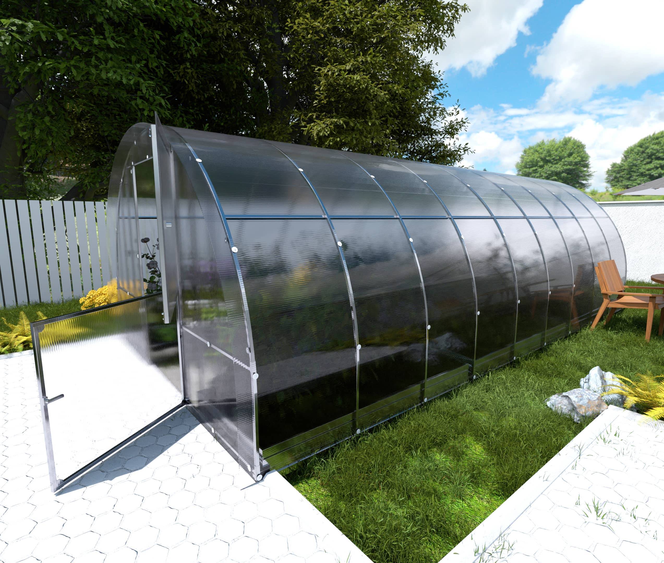 KLASIKA GREENHOUSES - Serre de jardin 3 x 6 m 18 m² polycarbonate 4 mm Klasika Easy - Habitat et Jardin - Image 1