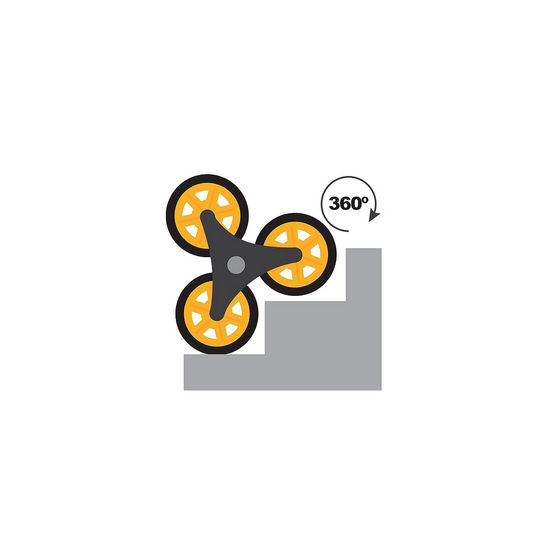 Chariot de manutention 2x3 Roues pivotantes Diable pliable Charge 150kg VITO - Image 5