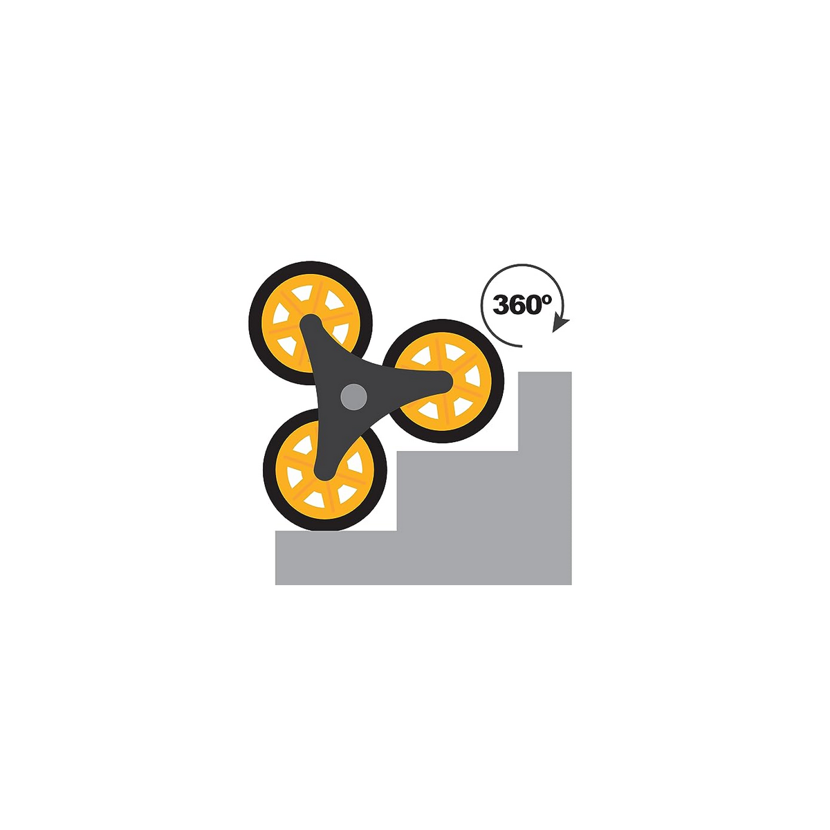 Chariot de manutention 2x3 Roues pivotantes Diable pliable Charge 150kg VITO - Image 5
