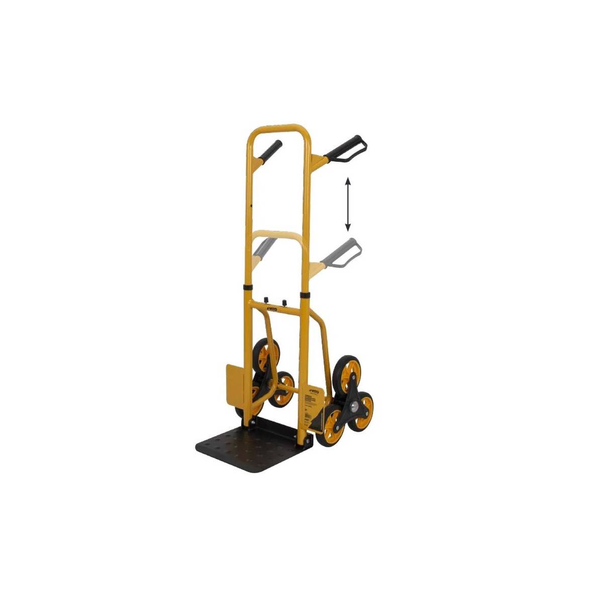 Chariot de manutention 2x3 Roues pivotantes Diable pliable Charge 150kg VITO - Image 2