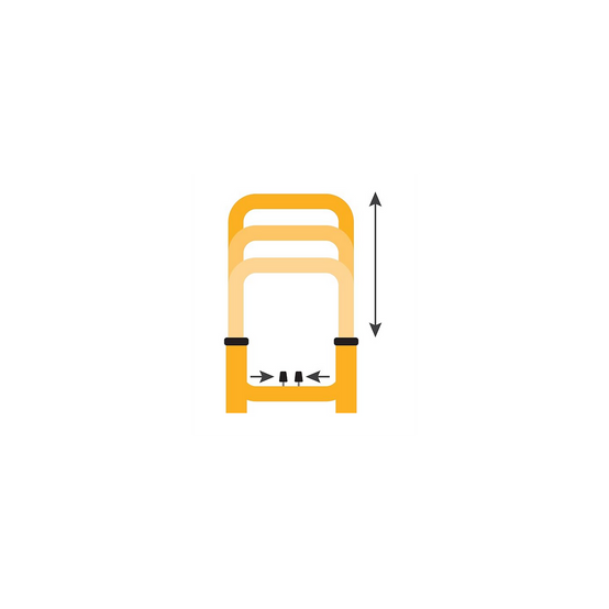 Chariot de manutention 2x3 Roues pivotantes Diable pliable Charge 150kg VITO - Image 7