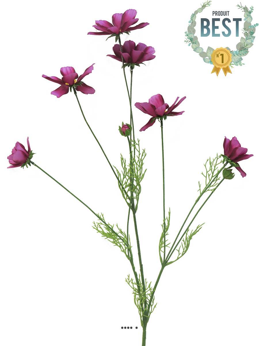 Artificielles - Cosmos artificiel en tige, H 92 cm Rose fushia - BEST - couleur: Rose fushia 730 - Imagen 1