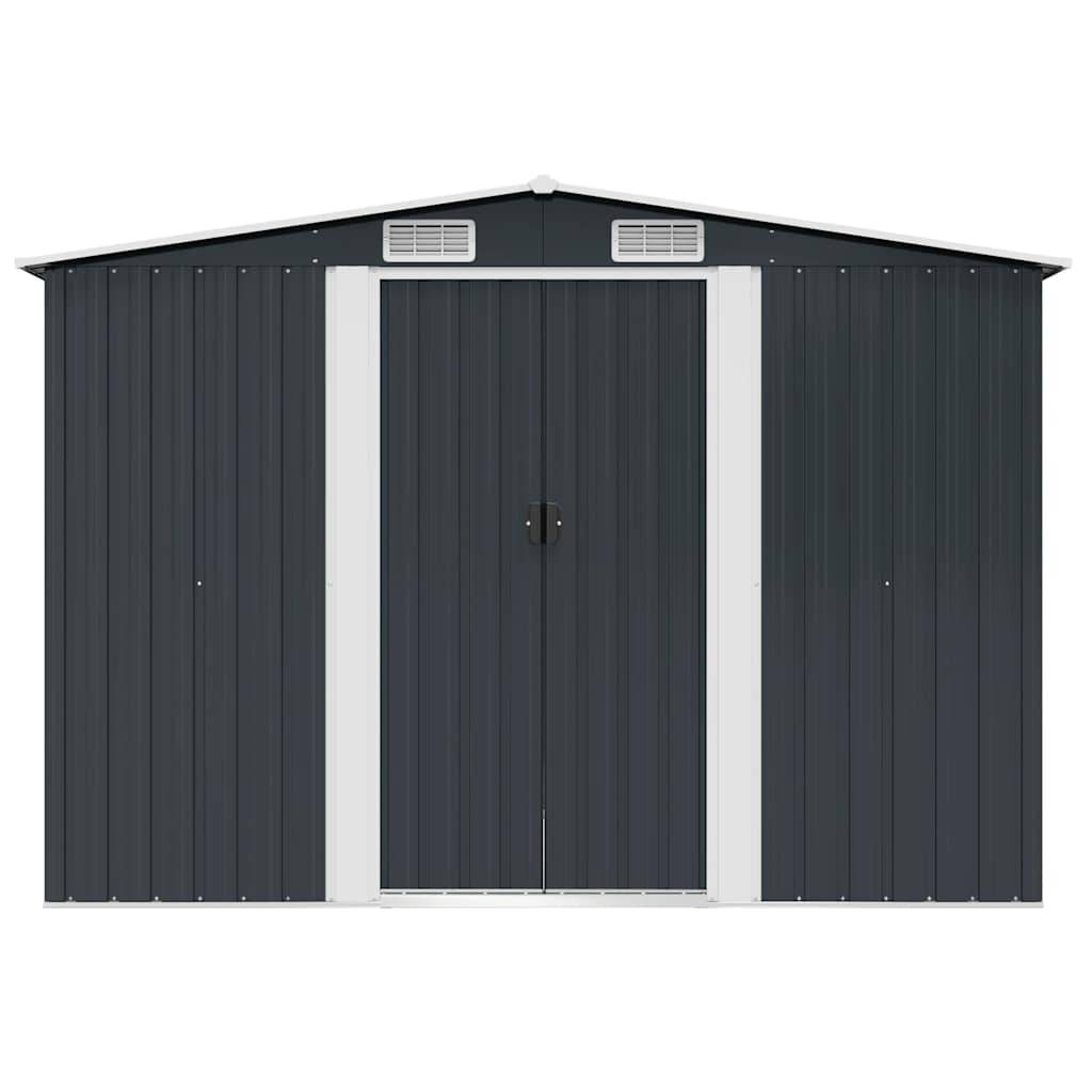 PANGIVO - Abri de jardin avec double porte coulissante - Acier galvanisé - Anthracite - Surface au sol 4,72m² - PANGIVO - Image 5