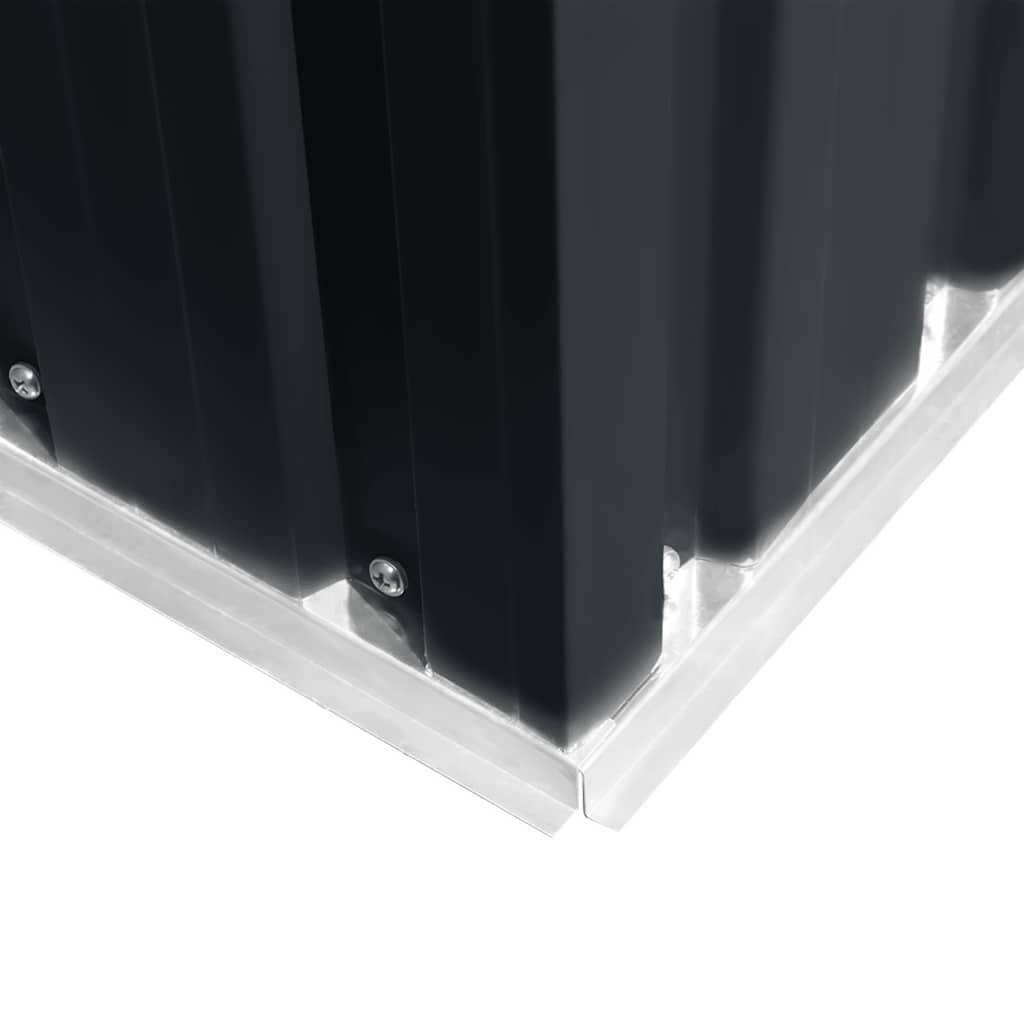 PANGIVO - Abri de jardin avec double porte coulissante - Acier galvanisé - Anthracite - Surface au sol 4,72m² - PANGIVO - Image 8