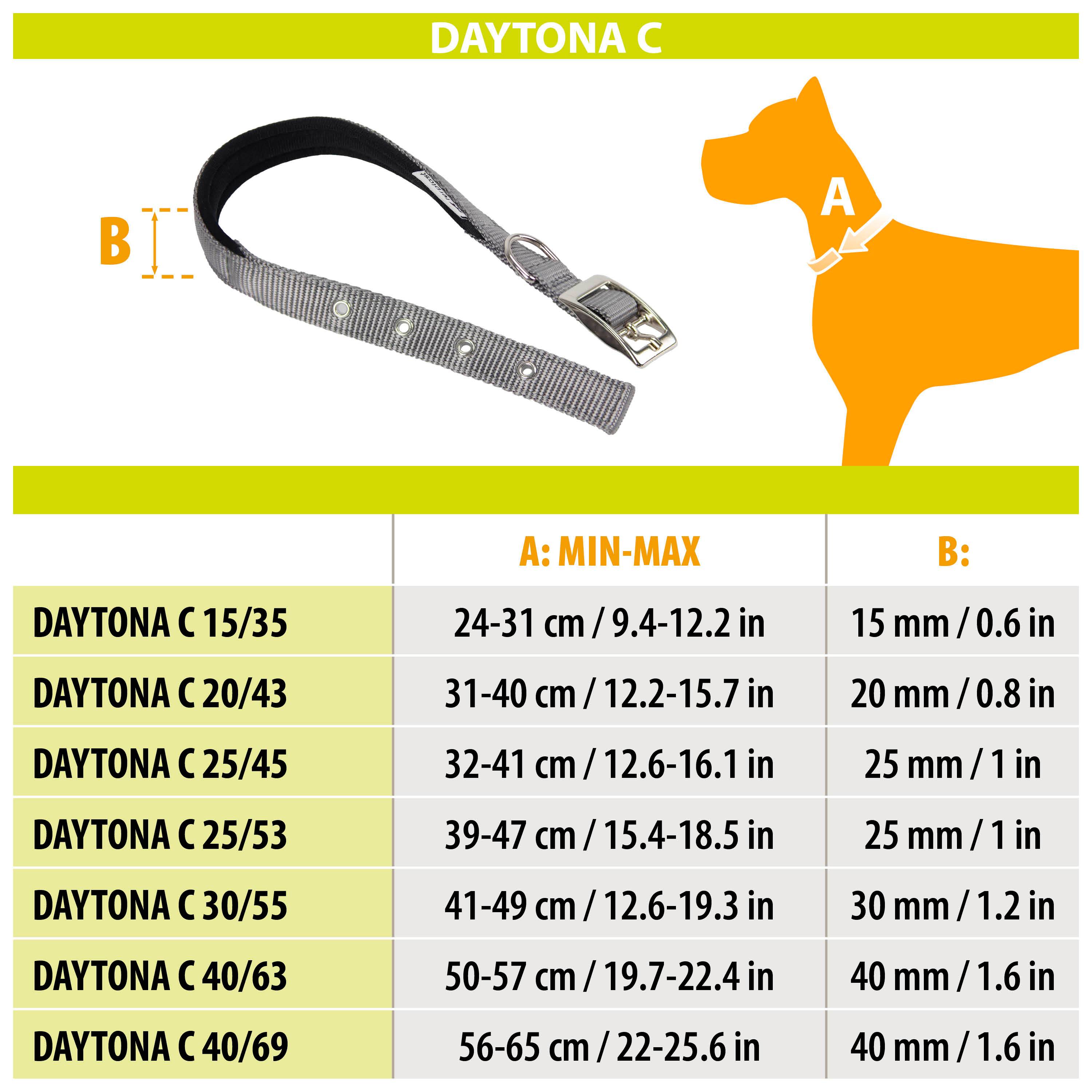 Ferplast - Collier chien chiens nylon souple rembourrage FERPLAST DAYTONA différentes tailles et couleurs - Imagen 2