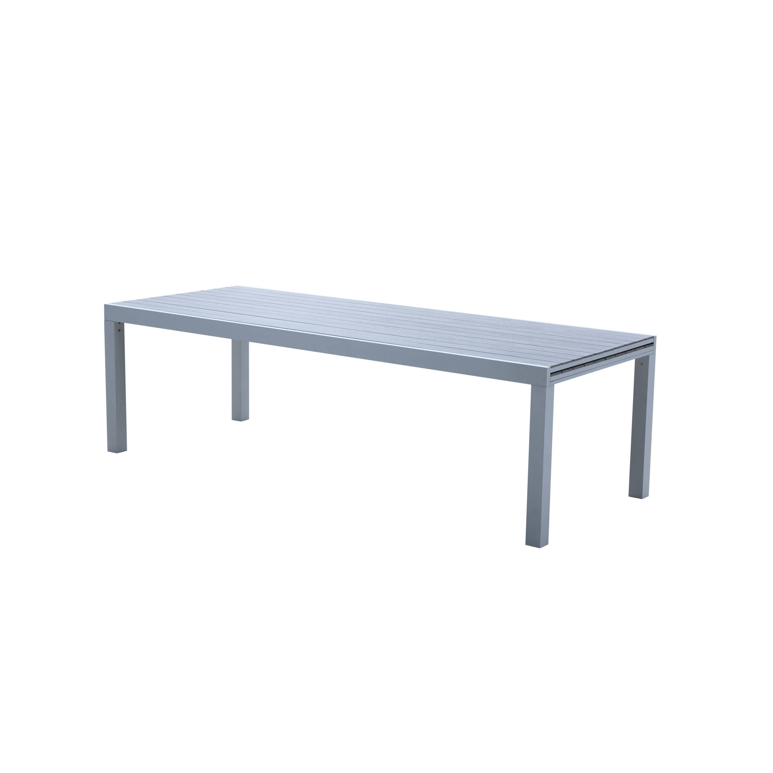 Wilsa Garden - Ensemble de jardin aluminium 10/14 places extensible TULUM avec 10 fauteuils et 4 chaises - Imagen 3