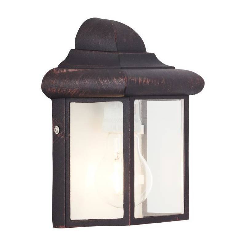 Brilliant - Brilliant - Newport Applique Murale Exterieure - Coloris Rouille - Metal/verre E27 1x60w - Imagen 1