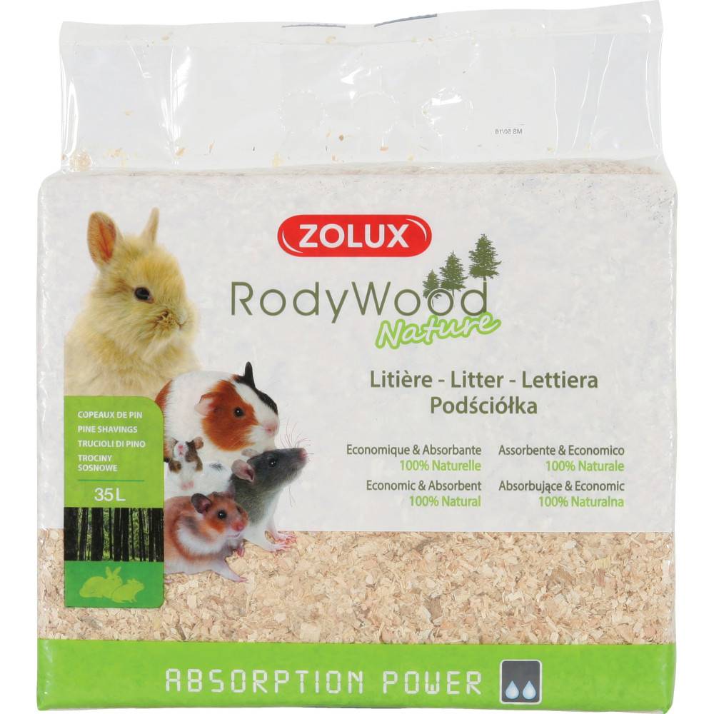 Zolux - Litière rodywood nature 35 litres pour rongeur poids 1.862 kg. - Image 2
